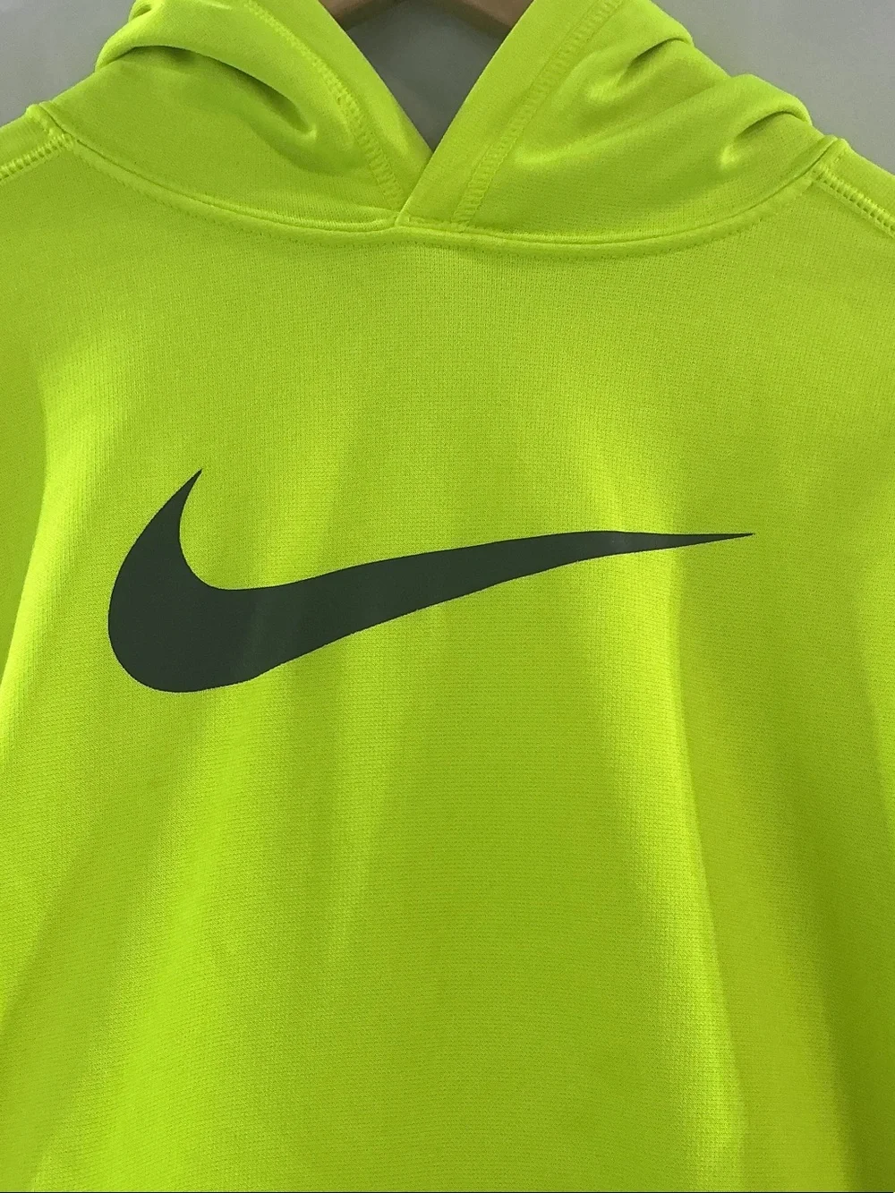 Nike Neon Yellow & Teal Performance Kids Hoodie